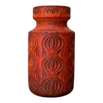 West German pottery vase WGP from the mid-century by Scheurich, 1960s.