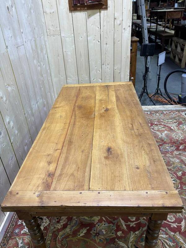 Table à manger avec planche à pain 10 personnes de style Louis philippe