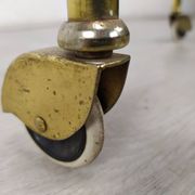 Vintage golden brass rolling service