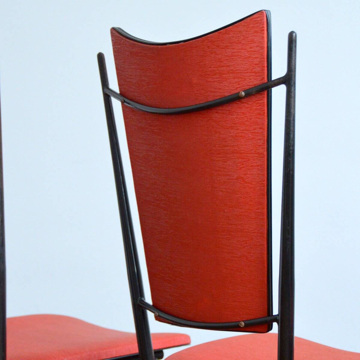 Set of 4  rockabilly chairs 1950s