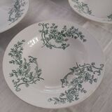 6 assiettes creuses.model capri manufacture Pexonne