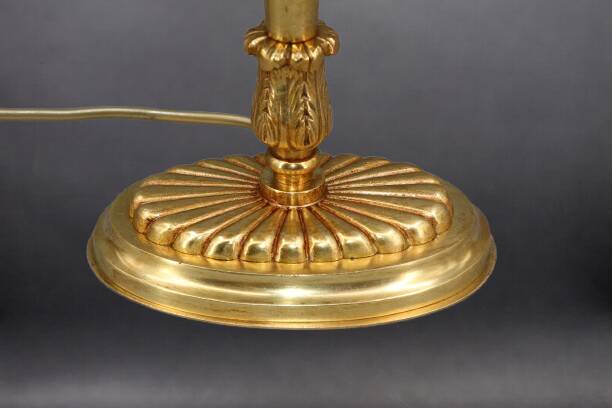 Bronze Gilt Bouillotte Lamp in Directoire Style "Lucien Gau"