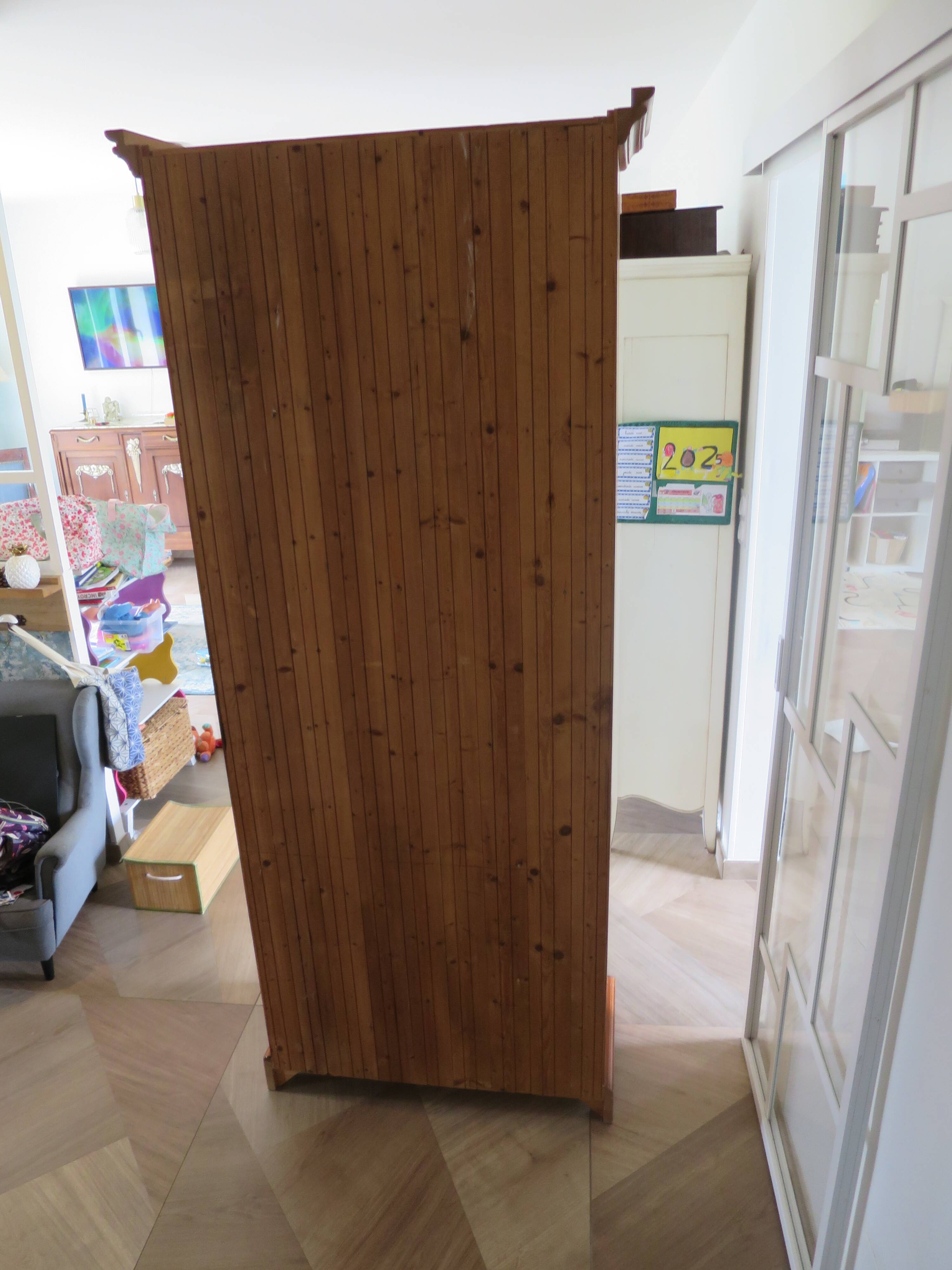 Beautiful bookshelf - solid pine - 5 shelves - country style - natural colour