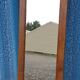 Large foot mirror made of natural Burmese teak