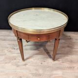 Table Basse Bouillotte De Style Louis XVI En Acajou