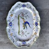 Large decorative earthenware dish
