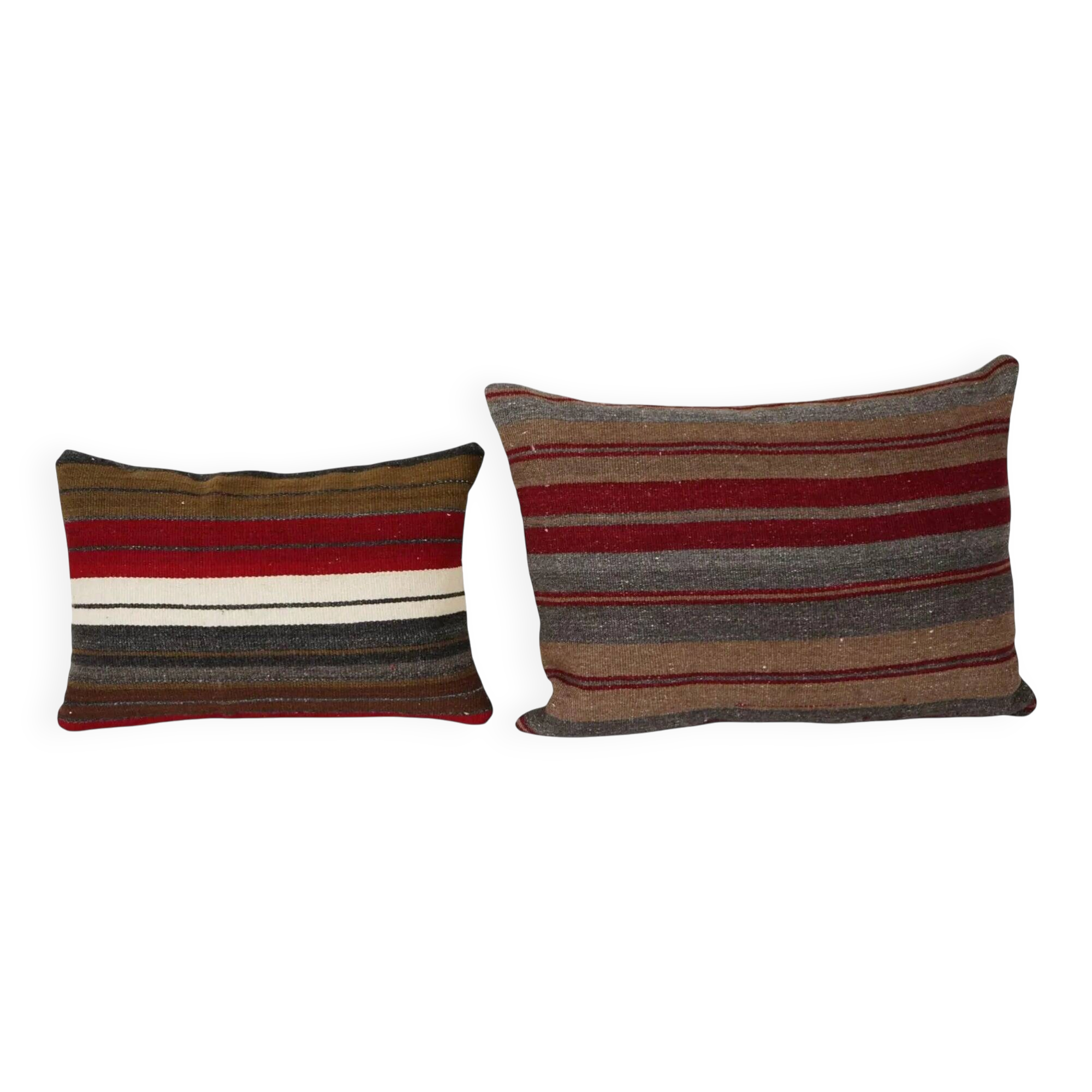 Set of 2 vintage kilim cushion covers 36x51 cm