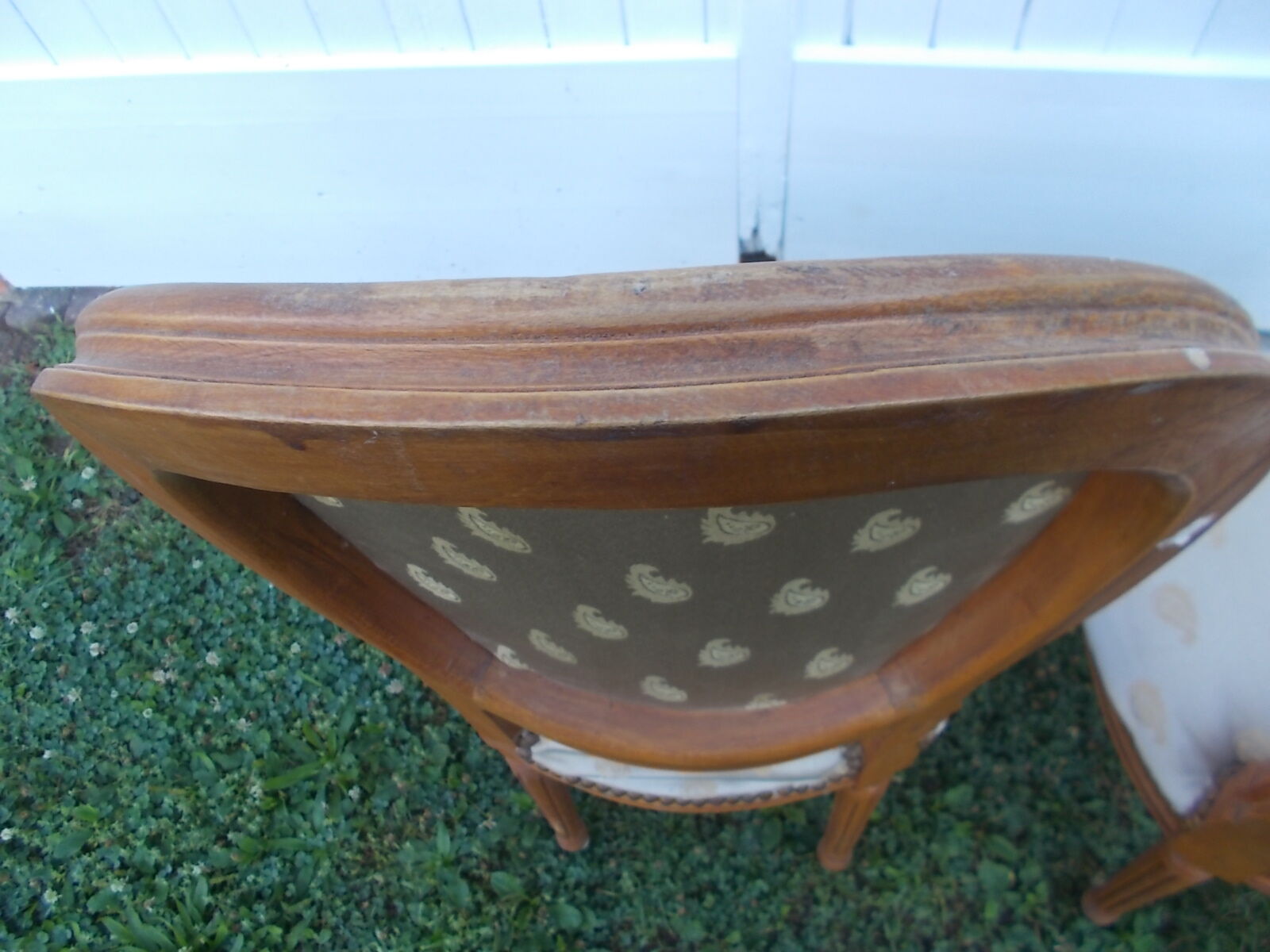 Paire chaises médaillon