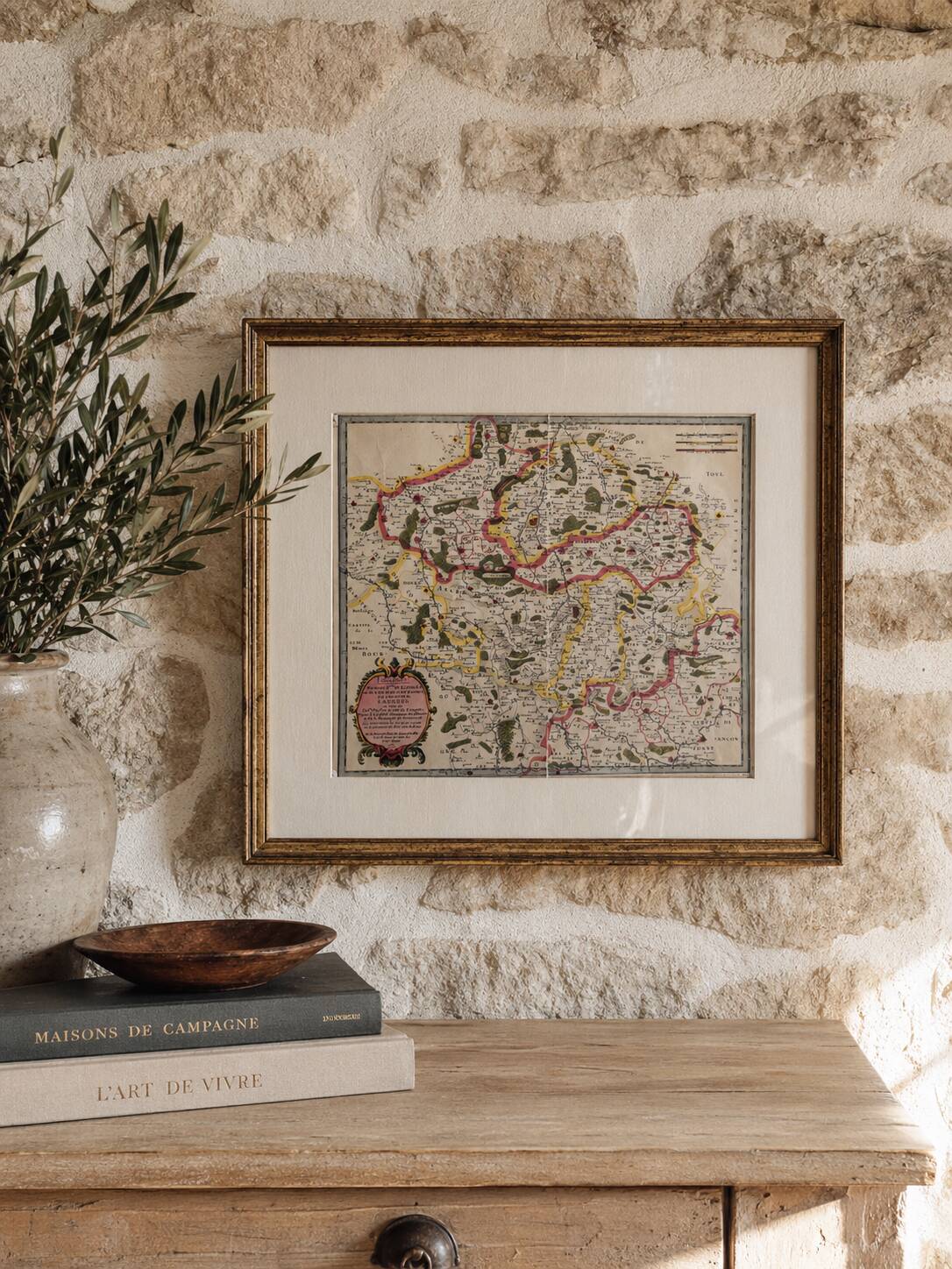 Old map dating from 1950 - Ligones