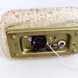 Vintage wall lamp in gilded glass