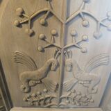 Huge sideboard, 1957, solid natural walnut