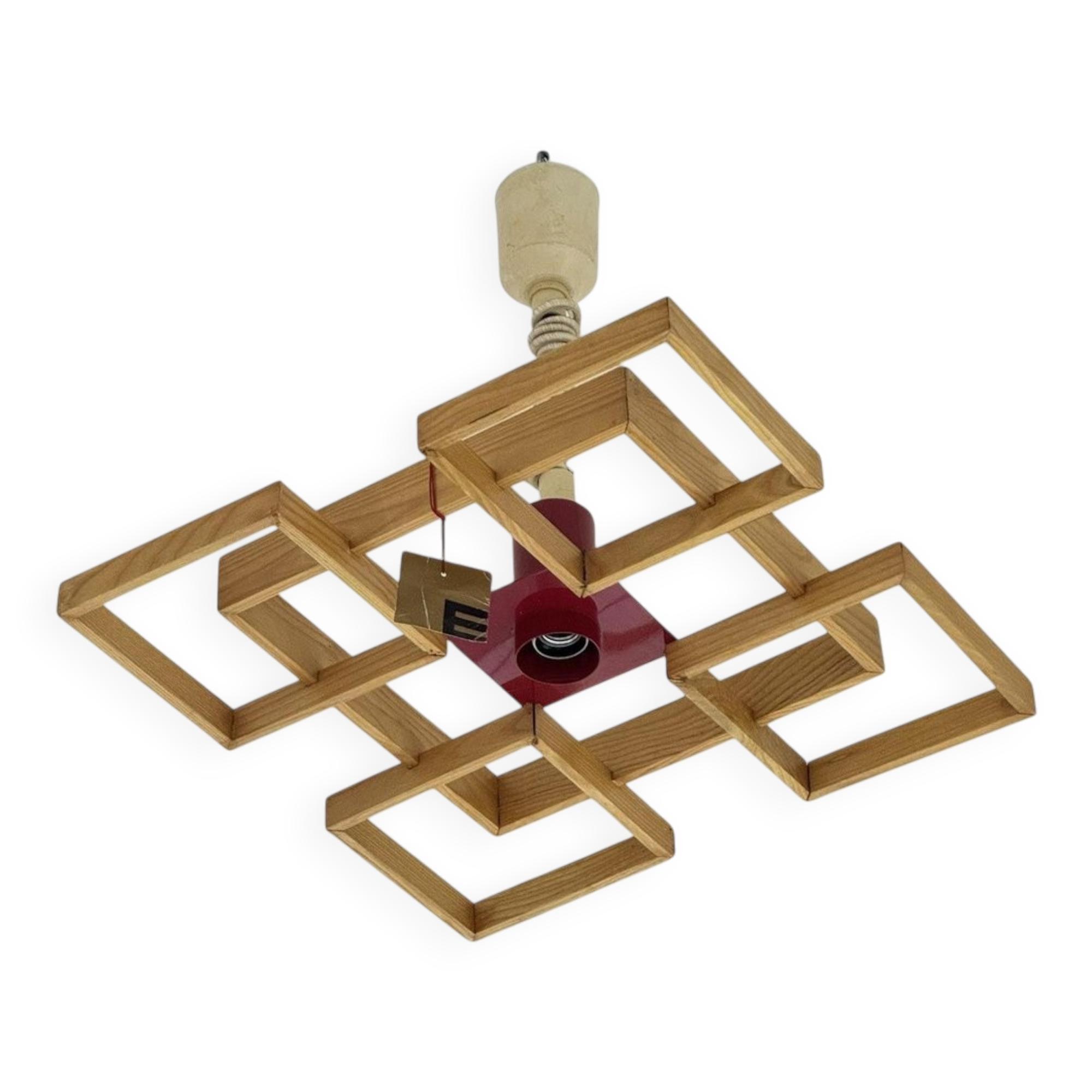 Amelio Pendant Lamp attributed to Angelo Brotto for Esperia, 1960s