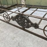 Folding bed in wrought iron 19th century