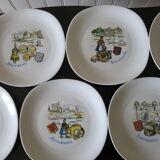 7 berry high porcelain cheese plates