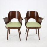 Ensemble de quatre chaises à manger Oswald Haerdtl des années 1960, Tchécoslovaquie