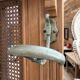 Large mahogany entrance wardrobe