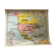 Educational map North America politics June 1950