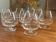 Crystal cognac glasses St Louis