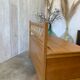 Vintage wood/rattan toy chest