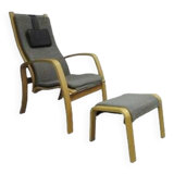 Fauteuil Scandinave avec Repose-Pieds