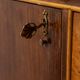 SIDEBOARD VINTAGE 30'S SIDEBOARD IN WOOD AND GLASS ITALIAN ART DECO DESIGN