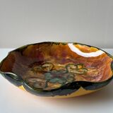 Bowl, ceramic plate by Yvon Roy, 1960s