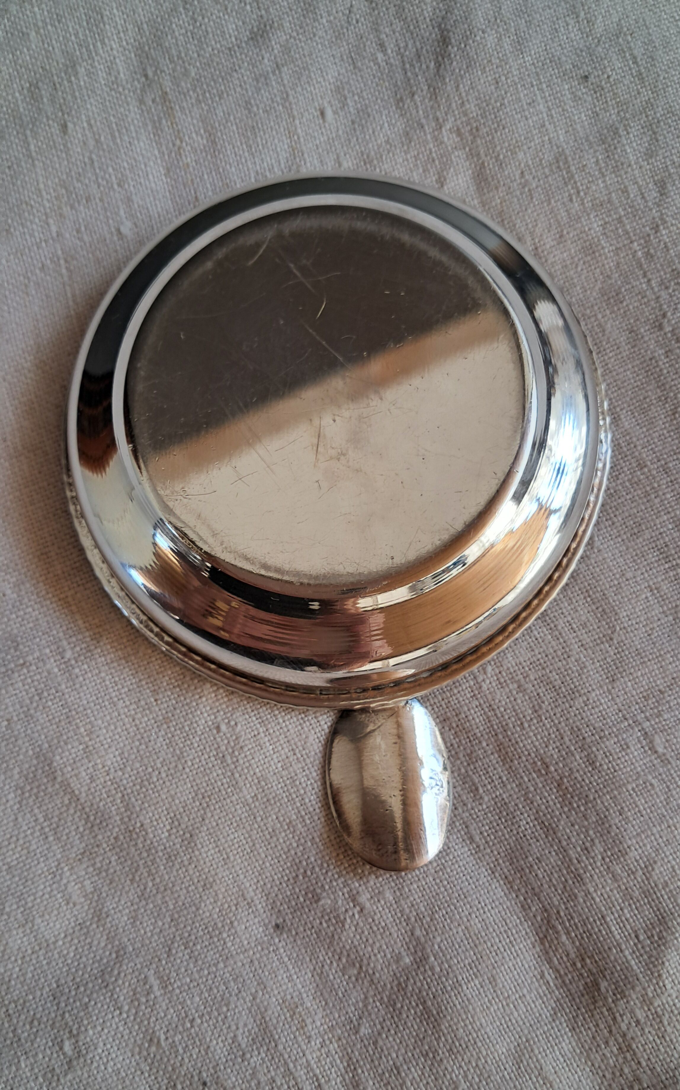 Vintage silver-plated smoker's or desk set – 4 pieces