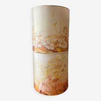 Large lampshade silk hand painting