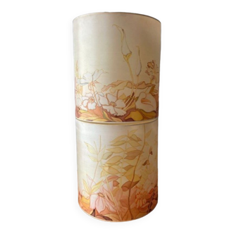 Large lampshade silk hand painting