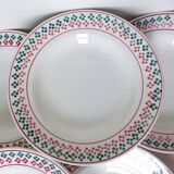 6 vintage soup plates from Céranord St Amand 220505