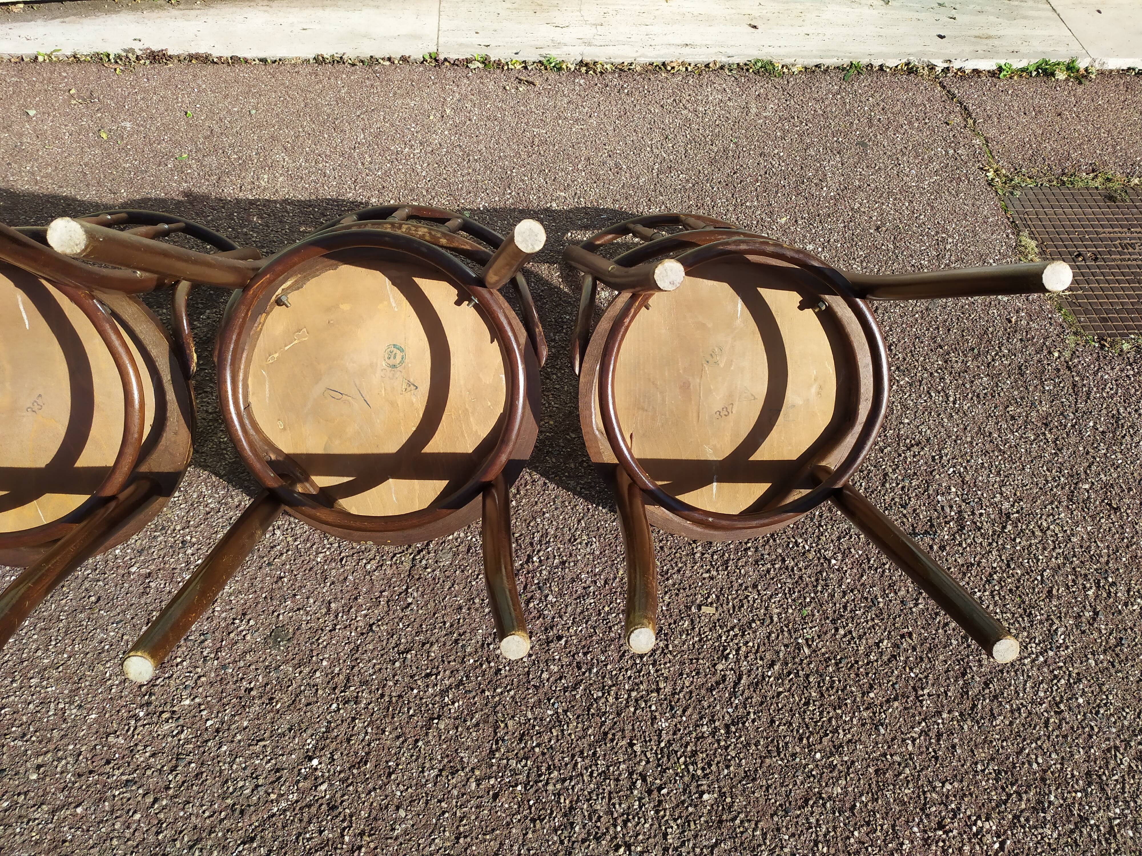 Lot de 6 chaise en bois - bistrot - terrasse - vintage