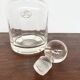 Vintage crystal whisky carafe from Paris with original label.