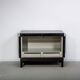 Ebonized brutalist bar cabinet by J. Batenburg for MI Belgium, 1960s