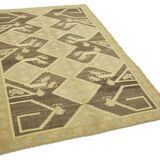 Tapis beige turc tissé à la main 148 cm x 225 cm