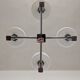 4-light space age chandelier from the 60s/70s