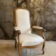 Cream voltaire armchair