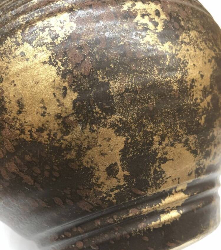 West Germany golden brown vase
