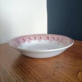 6 assiettes creuses terre de fer St Amand "Mûrier"