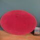 Oval beveled mirror patinated art deco 35x50cm