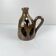 Vintage stoneware lantern, brown, 1960.