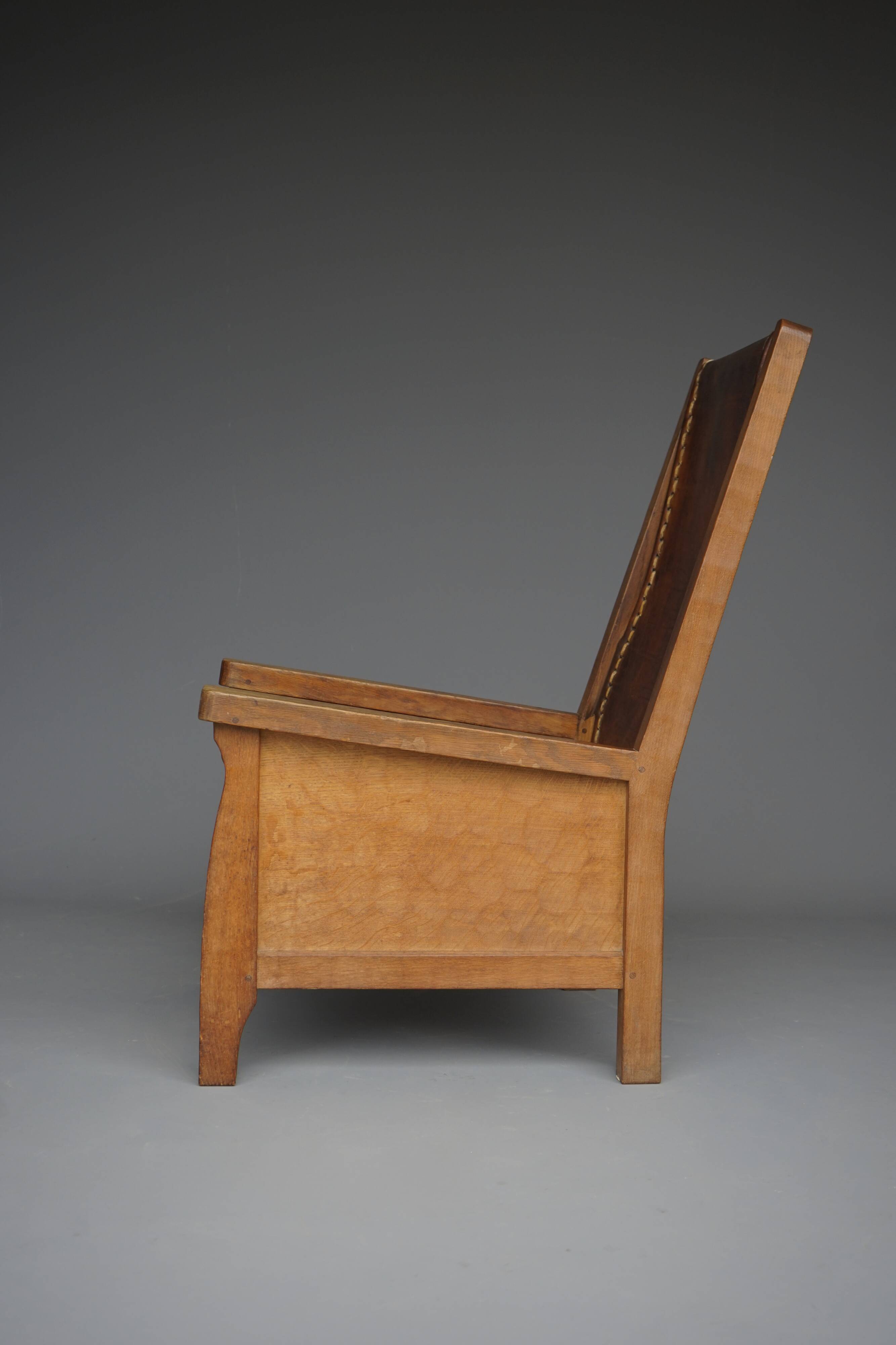 Oak Armchair by Robert Mouseman Thompson, 1940s