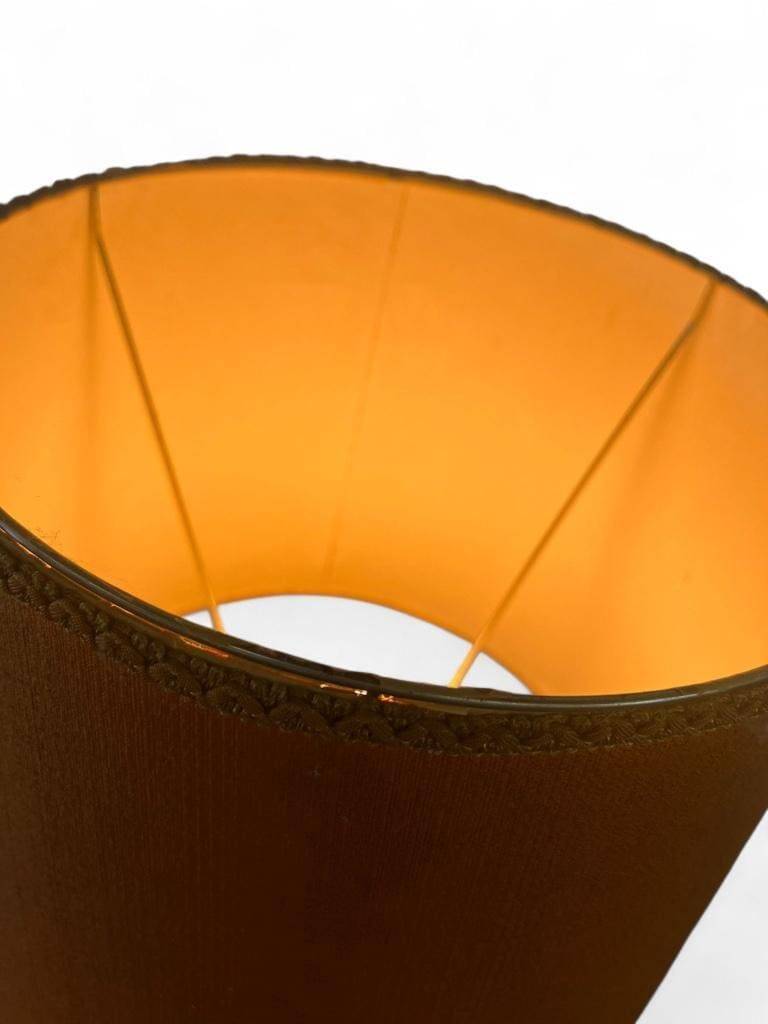 Vintage orange Portuguese table lamp