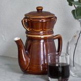 Vintage enamelled ceramic coffee maker