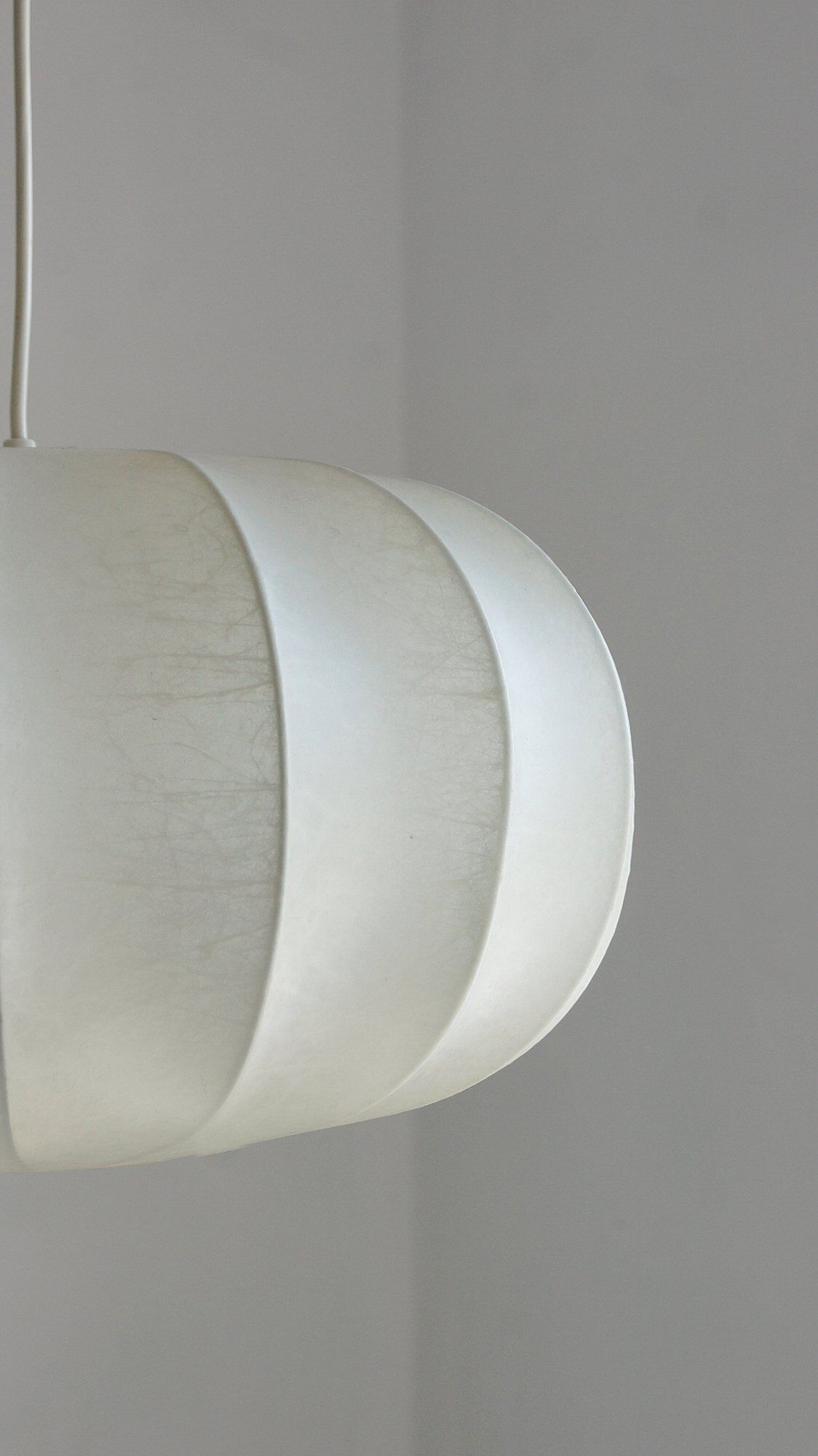 Mid-century german cocoon pendant lamp