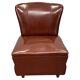 1950s Italian Mid Century Leatherette Lounge Chair