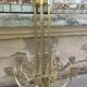 Bronze chandelier and brass art deco period