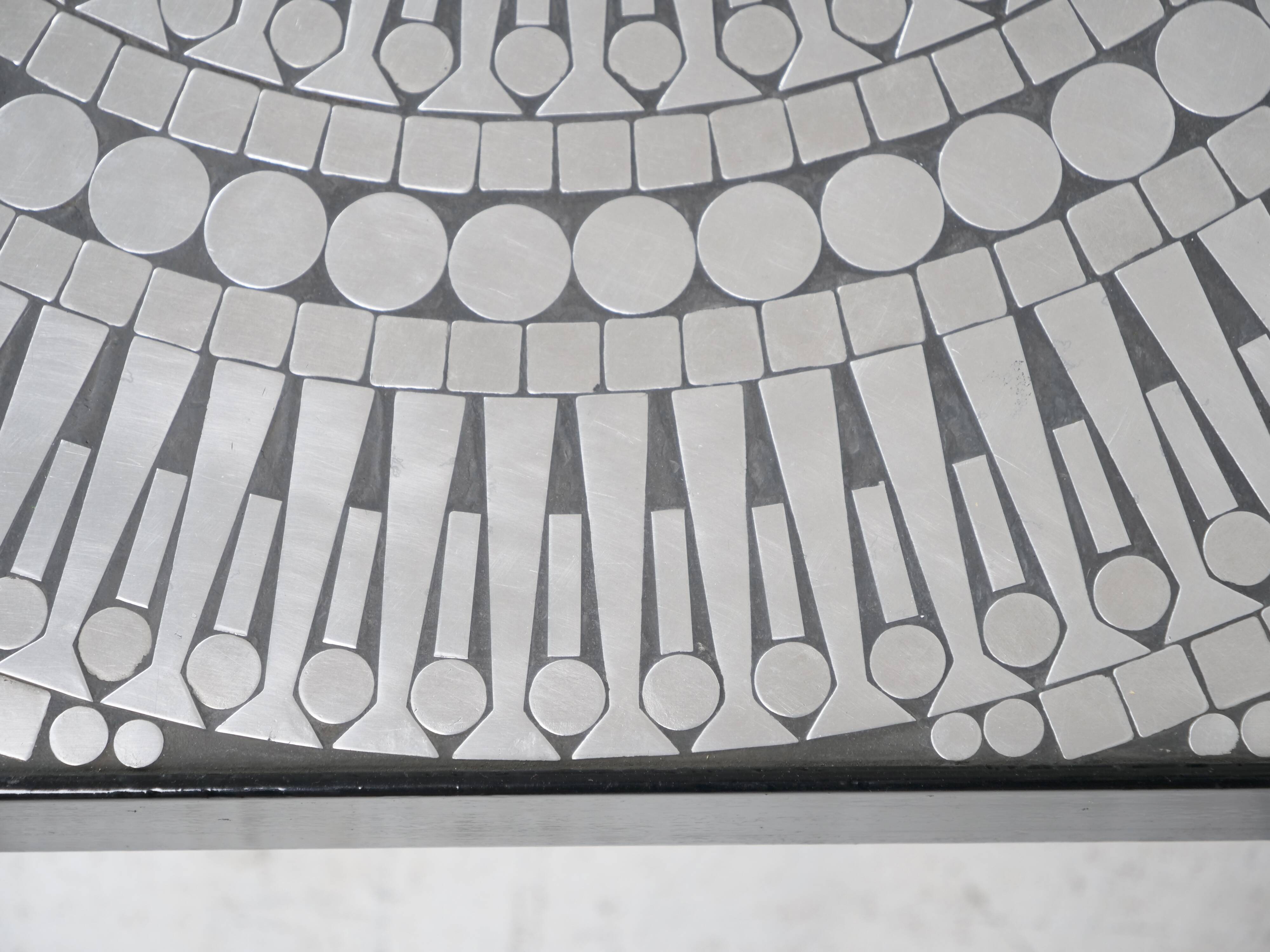Coffee table by Raf Verjans, brutalist design, Belgium, 1970s