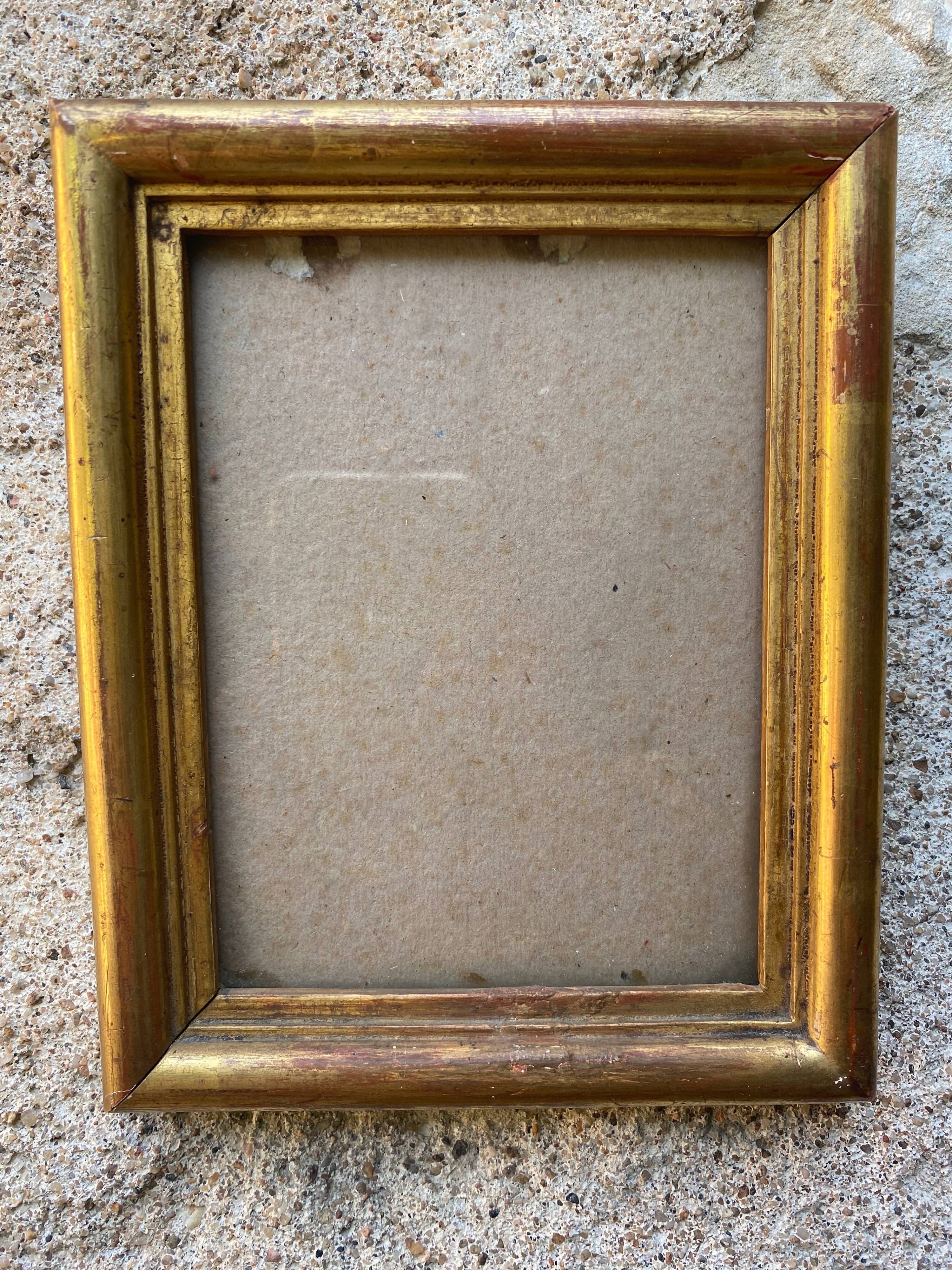 Photo frame in gilded wood late nineteenth