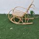Rocking chair en rotin et cannage