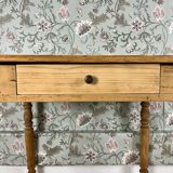 Desk or side table with turned legs